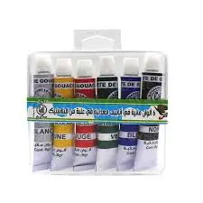 Boite de 6 tubes gouache Le coq